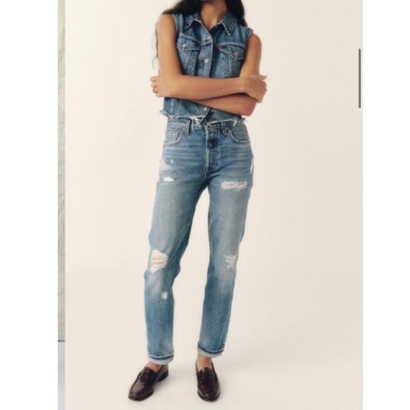 Levi's 150th Anniversary Women 501 Original Fit Selvedge Button Fly Jeans SZ 25 - Picture 1 of 13